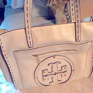 COPY-Tory Burch white summer shoulder bag